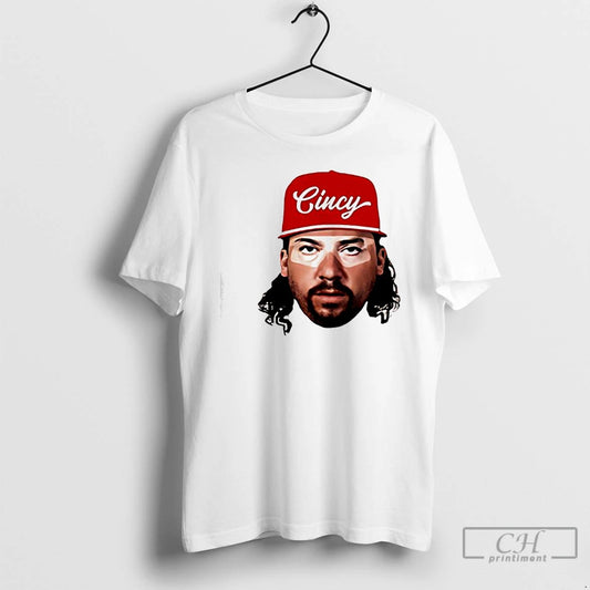 Classic Kenny Powers Cincy Head Red Graphic T-Shirts, Hoodie, Sweatshirt | AU18TeeNovaLab.com