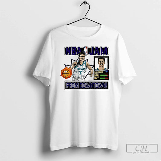 Classic Kon Knueppel Charlotte Hornets Nba Jam From Downtown T-Shirts, Hoodie, Sweatshirt | AU18TeeNovaLab.com