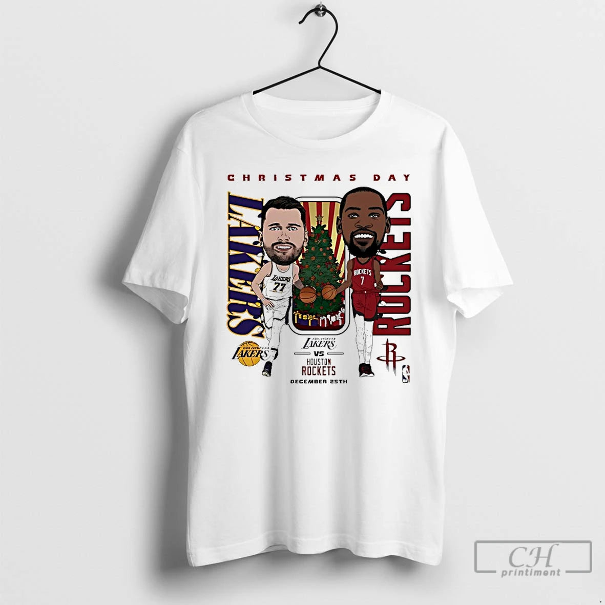 Classic Lakers Vs Rockets 2025 Nba Christmas Day Match Up T-Shirts, Hoodie, Sweatshirt | AU18TeeNovaLab.com