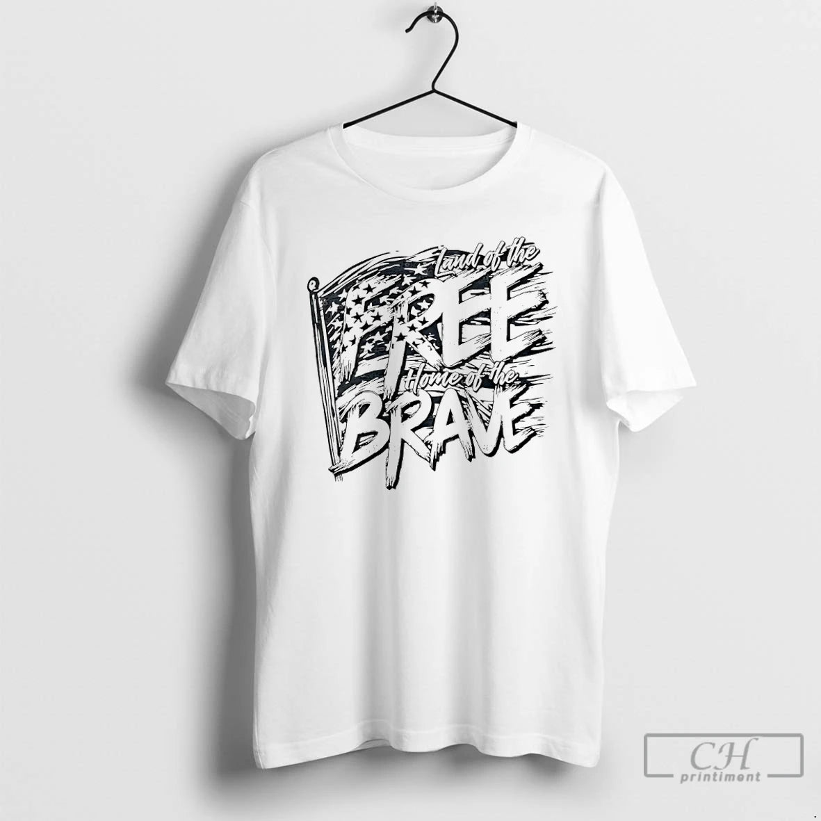 Classic Land Of The Free Home Of The Brave American Flag T-Shirts, Hoodie, Sweatshirt | AU18TeeNovaLab.com