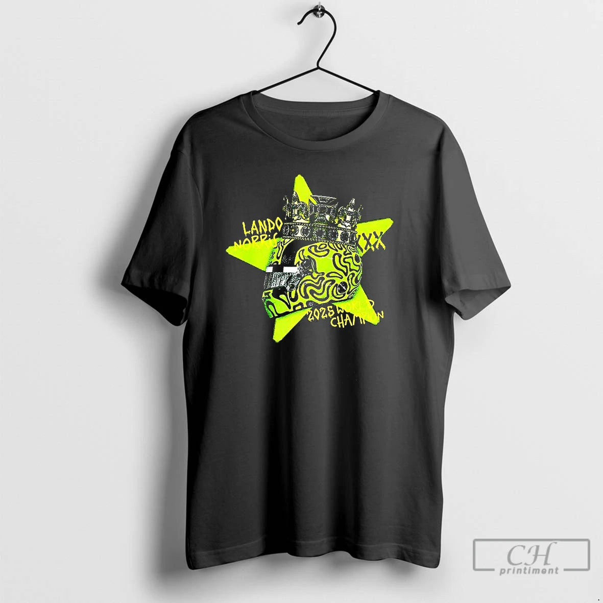 Classic Lando Norris 2025 Drivers World Champion Helmet Crown T-Shirts, Hoodie, Sweatshirt | AU18TeeNovaLab.com