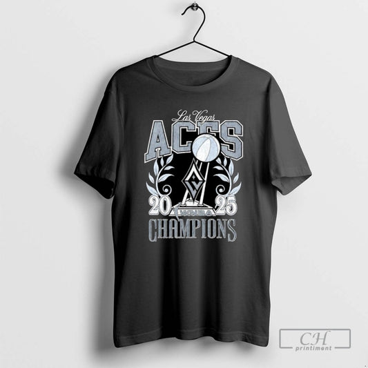 Classic Las Vegas Aces 2025 Wnba Champions Victory Wreath Logo T Shirts