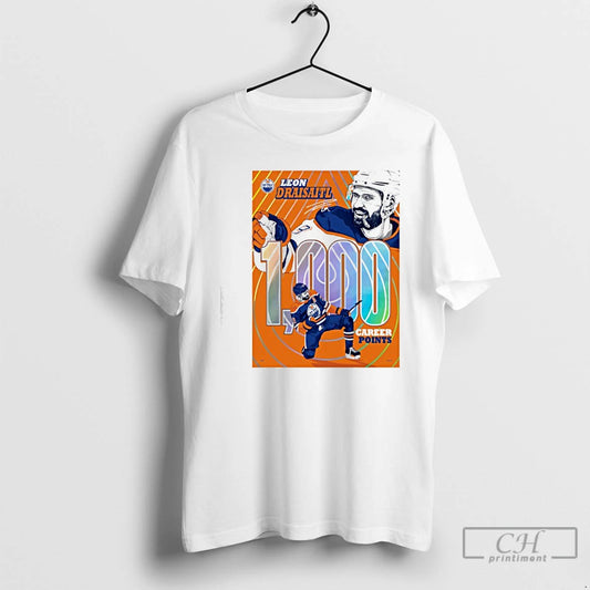 Classic Leon Draisaitl Edmonton 1000 Career Nhl Points Milestone T-Shirts, Hoodie, Sweatshirt | AU18TeeNovaLab.com