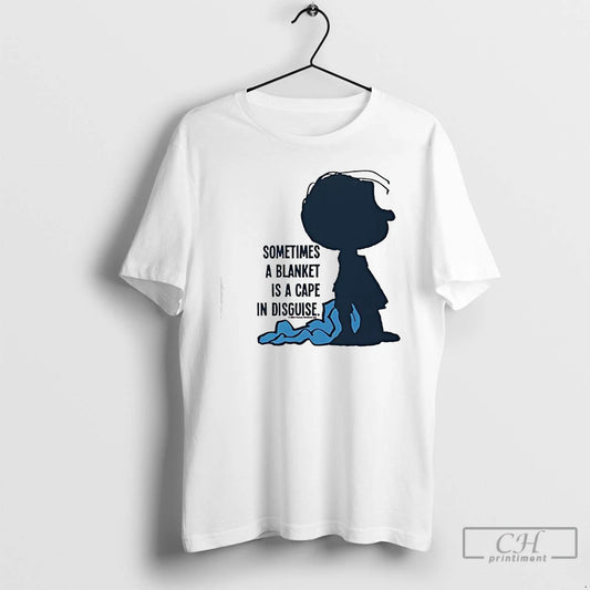 Classic Linus Sometimes A Blanket Is A Cape In Disguise Adult T-Shirts, Hoodie, Sweatshirt | AU18TeeNovaLab.com