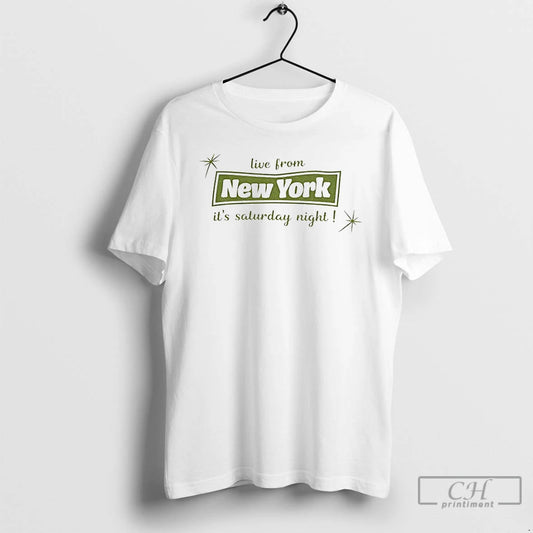 Classic Live From New York Its Saturday Night T-Shirts, Hoodie, Sweatshirt | AU18TeeNovaLab.com