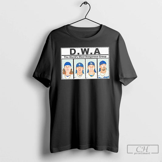 Classic Los Angeles Dodgers Players Dwa The Worlds Most Dangerous Group T Shirts