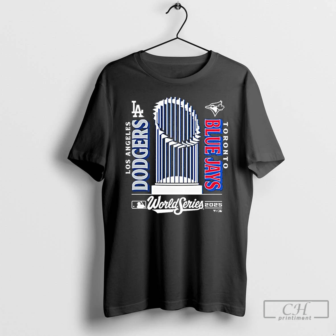 Classic Los Angeles Dodgers Vs Toronto Blue Jays Changeup Trophy Matchup T Shirts