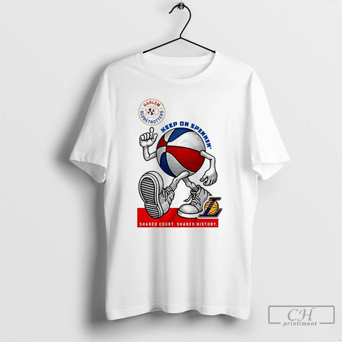 Classic Los Angeles Lakers X Harlem Globetrotters Keep On Spinning 2026 T-Shirts, Hoodie, Sweatshirt | AU18TeeNovaLab.com