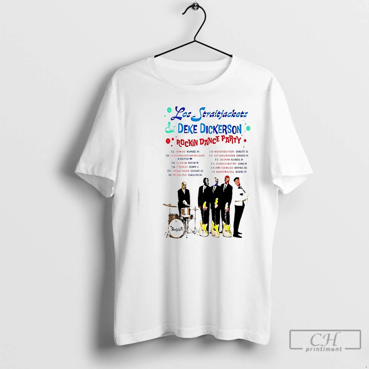 Classic Los Straitjackets Rockin Dance Party 2026 Shows T-Shirts, Hoodie, Sweatshirt | AU18TeeNovaLab.com