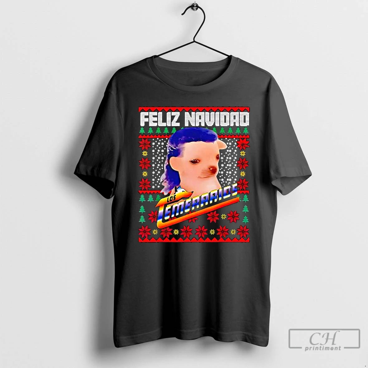 Classic Los Temerarios Dog Merry Christmas Feliz Navidad T-Shirts, Hoodie, Sweatshirt | AU18TeeNovaLab.com