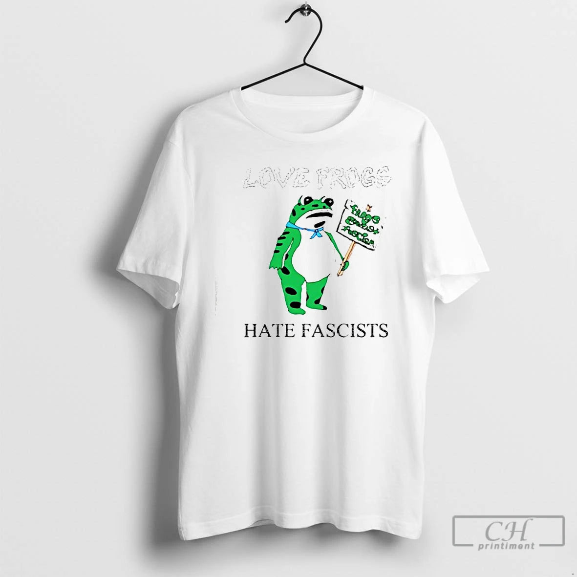 Classic Love Frogs Anti Fascists T Shirts