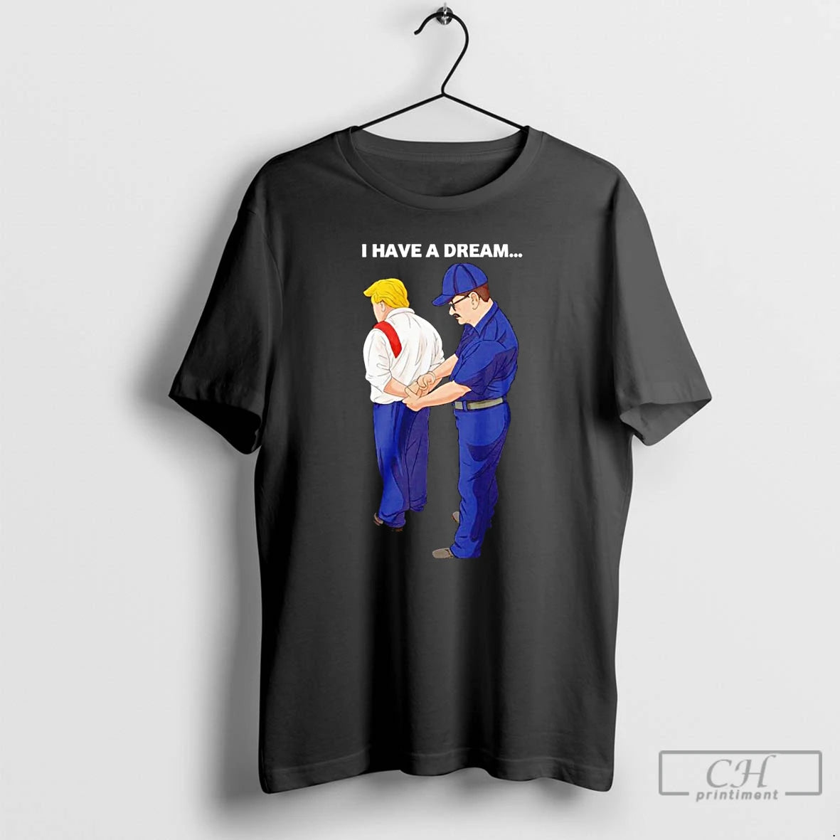 Classic Lucas Sanders Wearing I Have A Dream Trump Was Arrested No King T Shirts