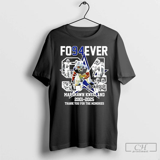 Classic Marshawn Kneeland Dallas Cowboy 2001 2025 Thank You For The Memories T Shirts Sweater Hoodie, Sweatshirt