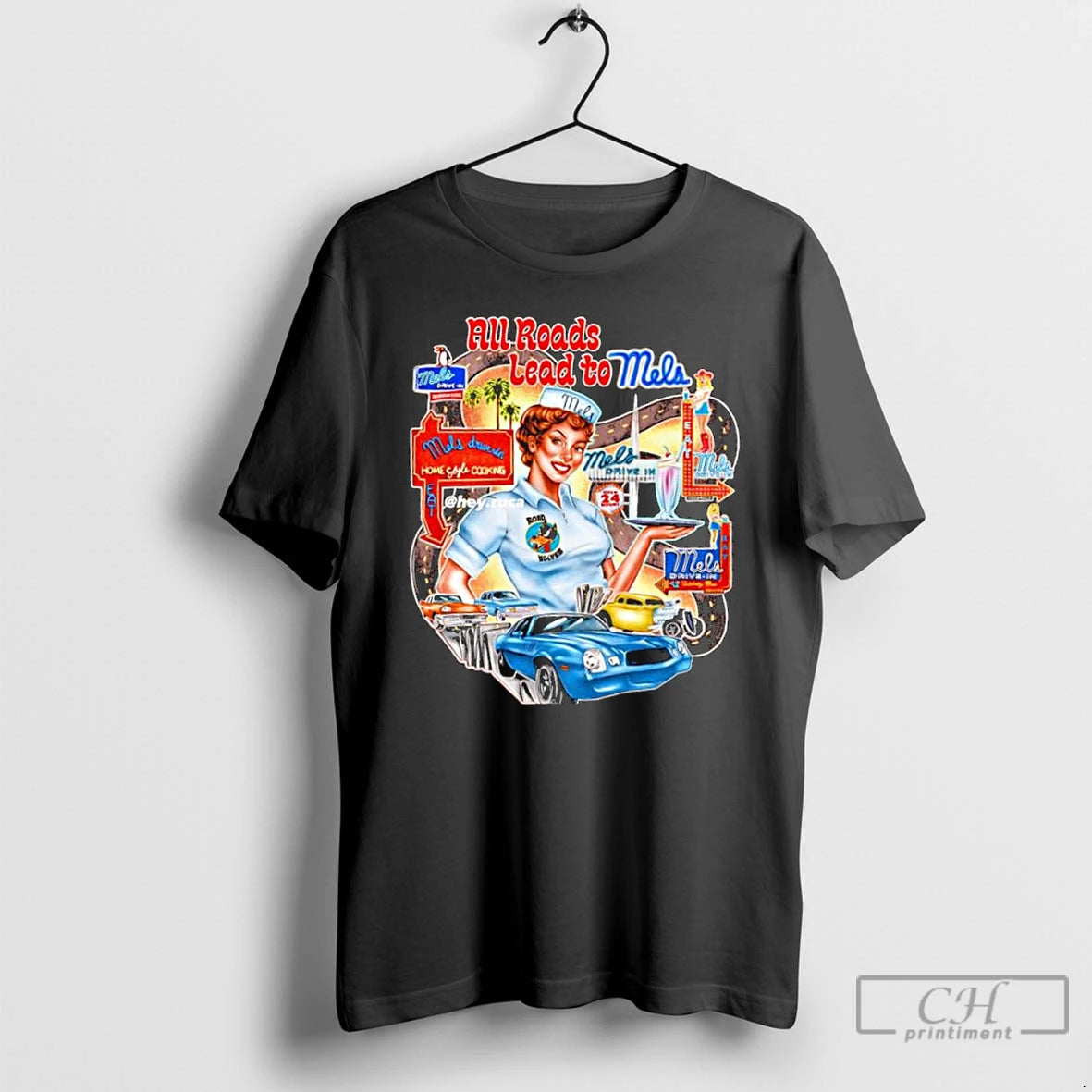 Classic Mels Drive In All Roads Lead To Mels Mels 41 Balboa Bar T Shirts