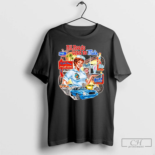 Classic Mels Drive In All Roads Lead To Mels Mels 41 Balboa Bar T Shirts
