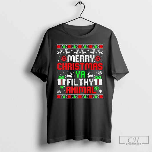 Classic Merry Christmas Animal Filthy Ya Xmas Family Pajama T-Shirts, Hoodie, Sweatshirt | AU18TeeNovaLab.com