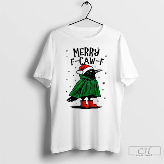 Classic Merry F Caw F Merry Christmas T Shirts