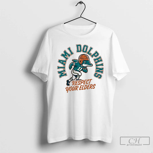 Classic Miami Dolphins Respect Your Elders T-Shirts, Hoodie, Sweatshirt | AU18TeeNovaLab.com