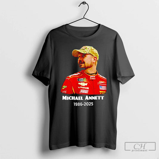 Classic Michael Annett 1986 2025 Memorial Racing Driver T-Shirts, Hoodie, Sweatshirt | AU18TeeNovaLab.com