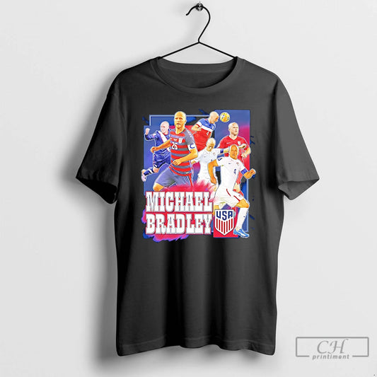 Classic Michael Bradley New York Red Bulls Ii Graphic T Shirts