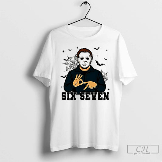 Classic Michael Myers Halloween Movie 2025 Play Six Seven Horror Character T Shirts