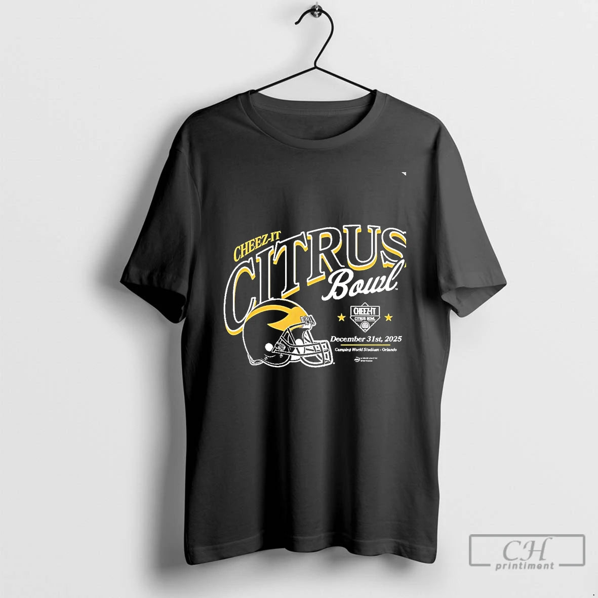 Classic Michigan Wolverines 2025 Cheez It Citrus Bowl Helmet Chriast T-Shirts, Hoodie, Sweatshirt | AU18TeeNovaLab.com