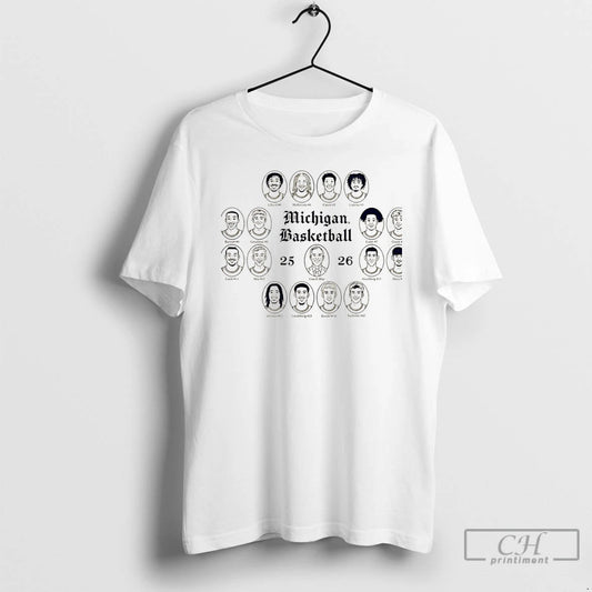 Classic Michigan Wolverines Basketball Team Composite 25 26 Triblend Christmas T-Shirts, Hoodie, Sweatshirt