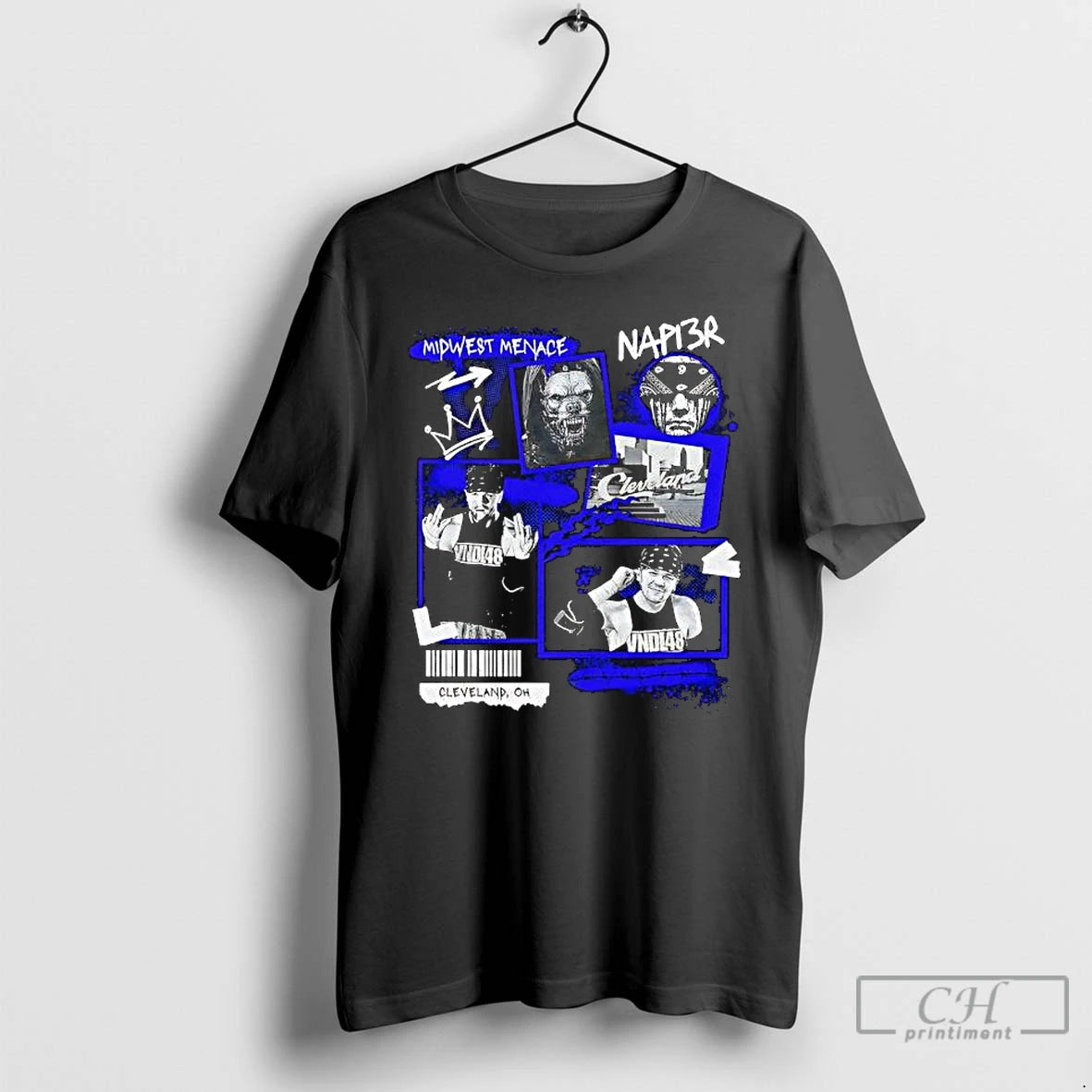Classic Midwest Menace Napi3r Cleveland Oh Graphic T-Shirts, Hoodie, Sweatshirt | AU18TeeNovaLab.com