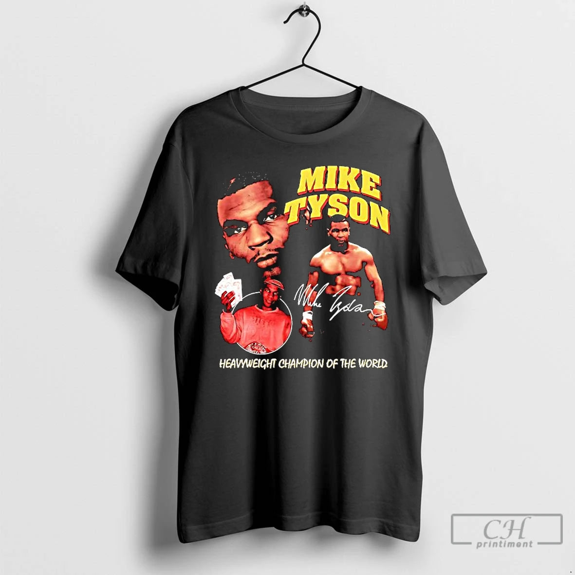 Classic Mike Tyson Heavyweight Champion Of The World Signature T-Shirts, Hoodie, Sweatshirt | AU18TeeNovaLab.com