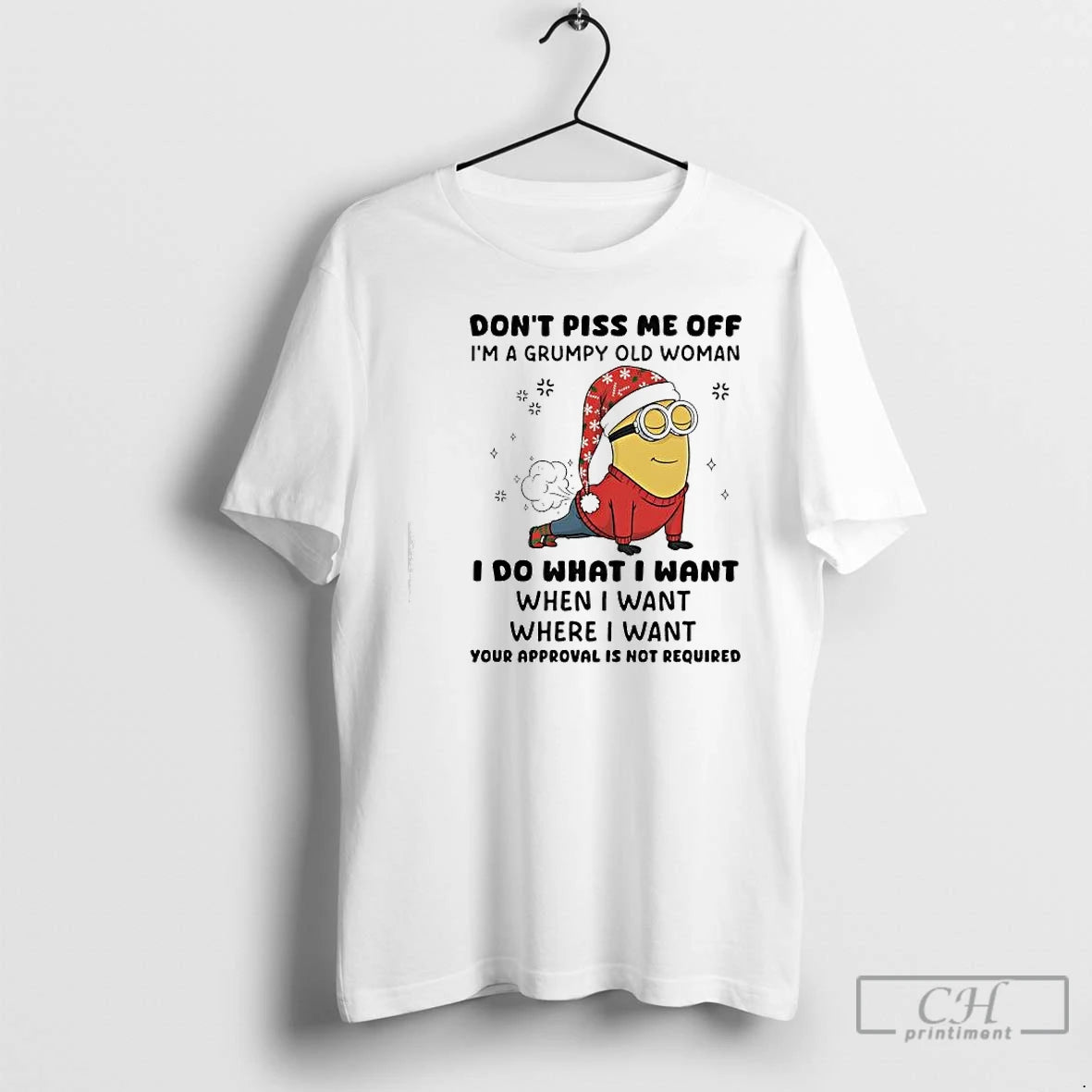 Classic Minion Dont Piss Me Off Im A Grumpy Old Woman I Do What T-Shirts, Hoodie, Sweatshirt | AU18TeeNovaLab.com