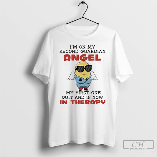 Classic Minions Im On My Second Guardian Angel My First One Quit And Is Now T-Shirts, Hoodie, Sweatshirt | AU18TeeNovaLab.com