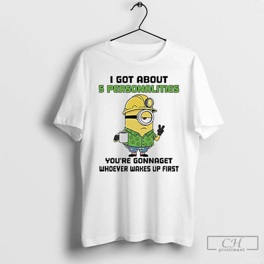 Classic Minions Shamrock I Got About 5 Personalities Youre Gonnaget Whoever Wakes Up First