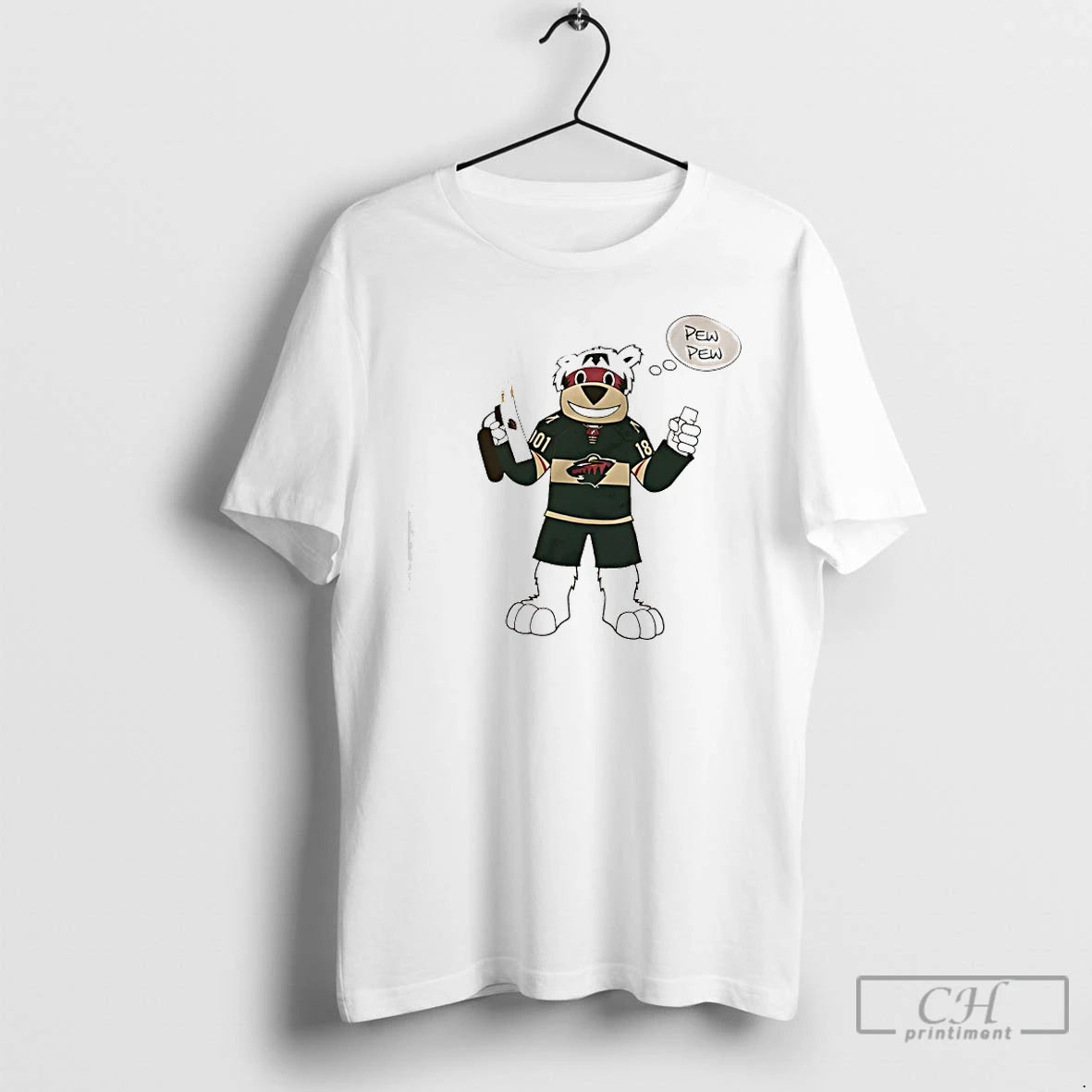 Classic Minnesota Wild Nordy Mascot Pew Pew T-Shirts, Hoodie, Sweatshirt | AU18TeeNovaLab.com
