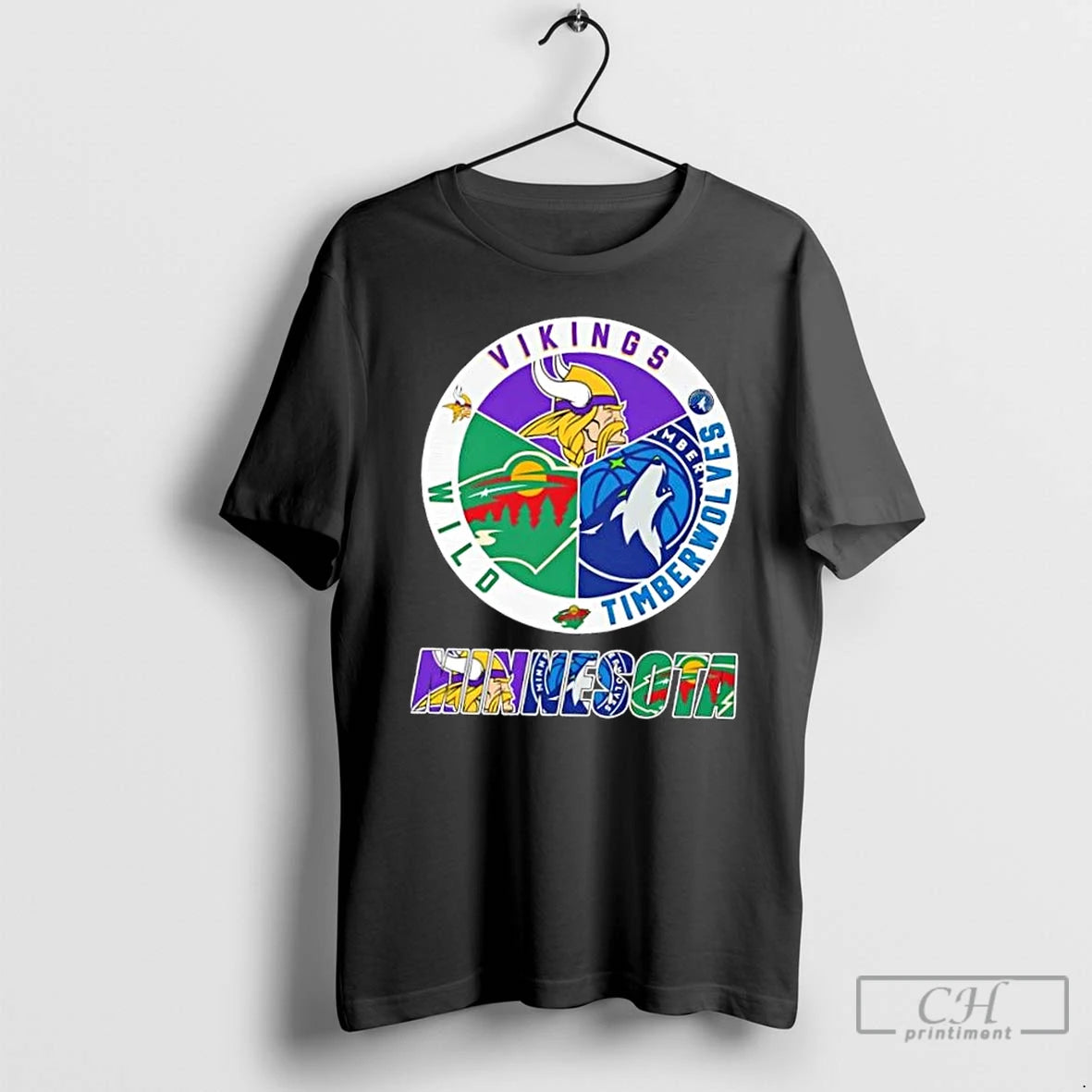 Classic Minnesota City Sports Vikings Timberwolves Wild Logo T-Shirts, Hoodie, Sweatshirt | AU18TeeNovaLab.com