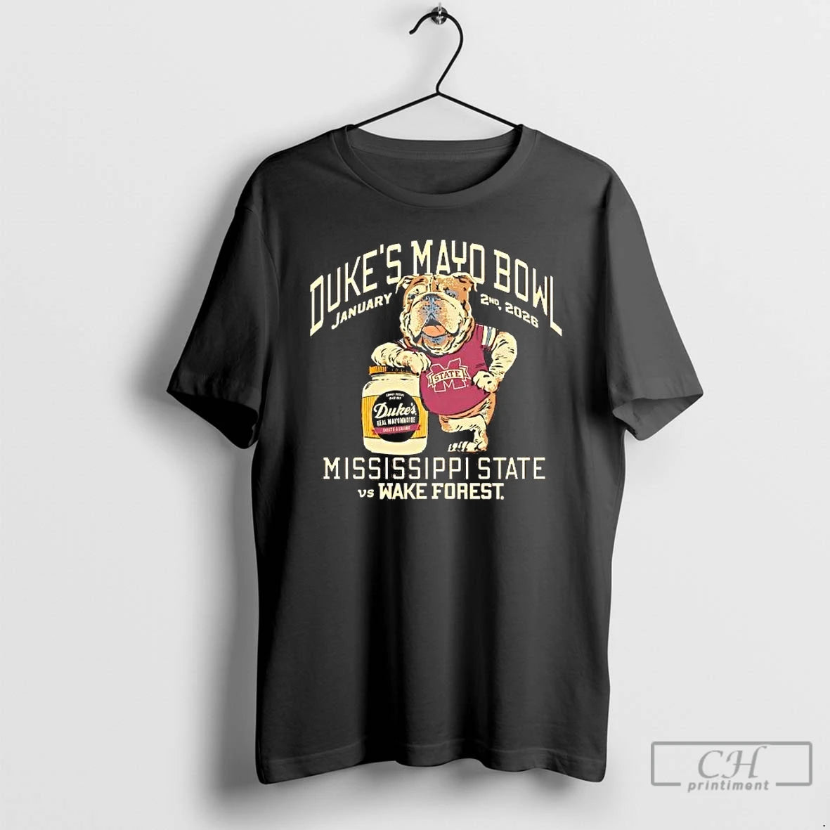 Classic Mississippi State Bulldogs Vs Wake Forest Demon Deacons Dukes Mayo Bowl 2026 T Shirts Hoodie, Sweatshirt
