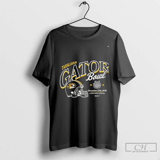 Classic Missouri Tigers 2025 Taxslayer Gator Bowl Helmet Chriast T-Shirts, Hoodie, Sweatshirt | AU18TeeNovaLab.com