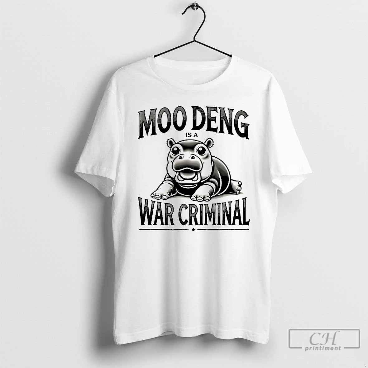 Classic Moo Deng Is A War Criminal T-Shirts, Hoodie, Sweatshirt | AU18TeeNovaLab.com