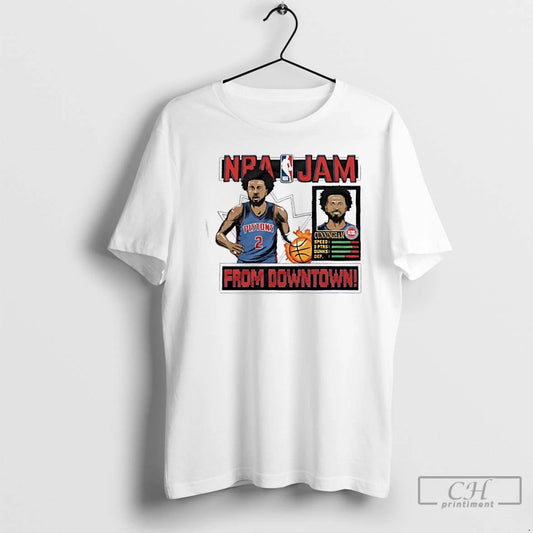 Classic Nba Jam Detroit Pistons Cade Cunningham T Shirts