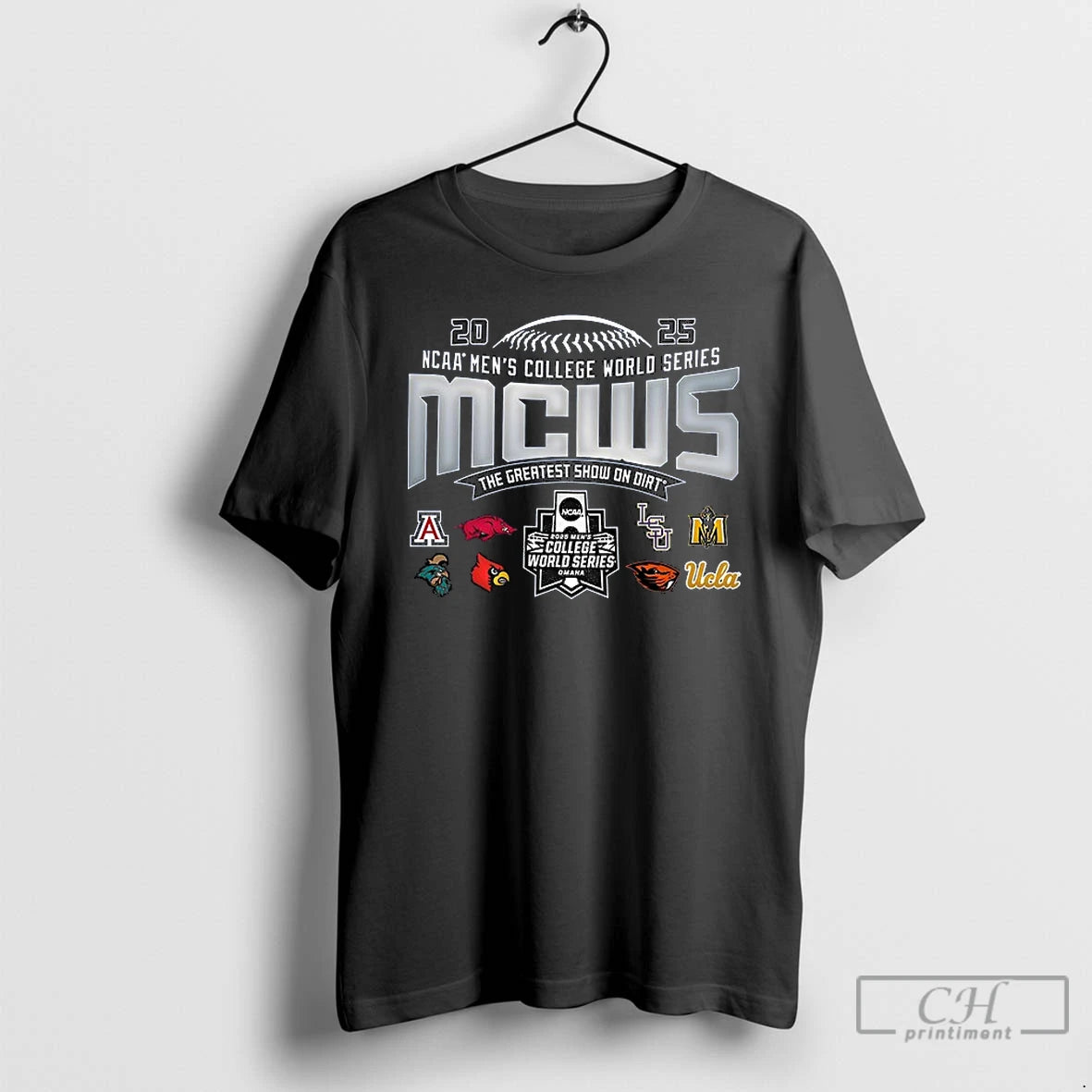 Classic Ncaa Mens College World Series Mcws The Greatest Show On Dirt 2025 8 Teams T-Shirts, Hoodie, Sweatshirt