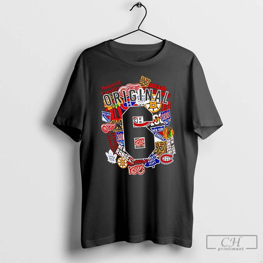 Classic Nhl Starter Black 6 Logo Collage T-Shirts, Hoodie, Sweatshirt | AU18TeeNovaLab.com
