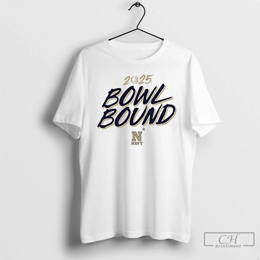 Classic Navy Midshipmen Football 2025 Bowl Bound T Shirts