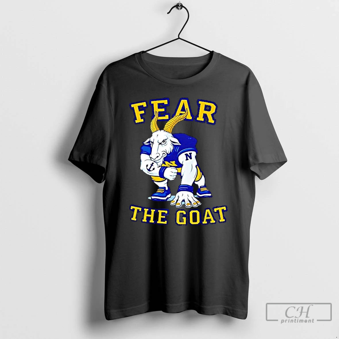 Classic Navy Midshipmen Football Mascot Fear The Goat Funny T-Shirts, Hoodie, Sweatshirt | AU18TeeNovaLab.com