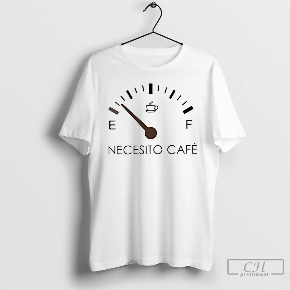 Classic Necesito Cafe Fuel Meter T Shirts