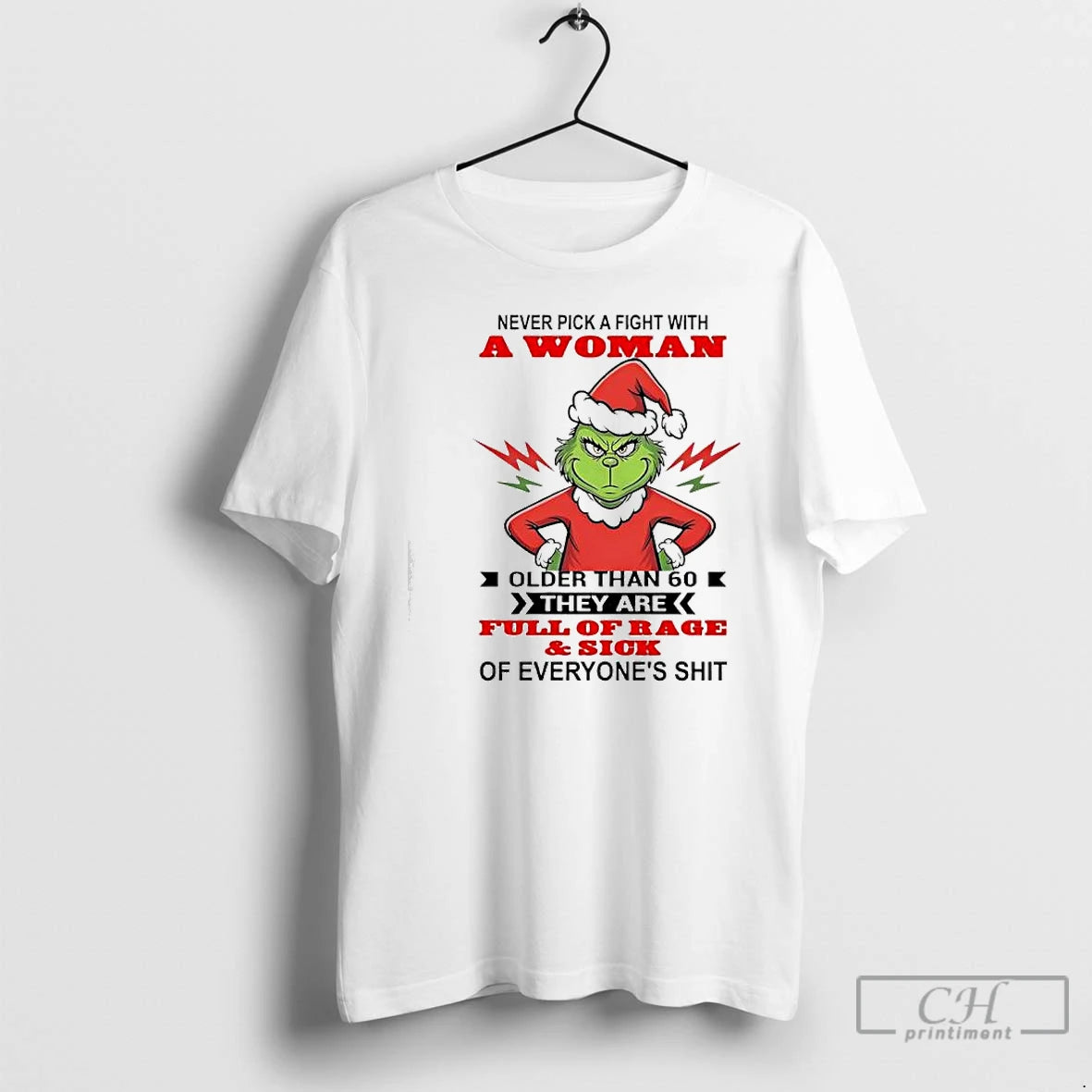Classic Never Pick A Fight With A Woman Older Than 60 They Are Full Of T-Shirts, Hoodie, Sweatshirt | AU18TeeNovaLab.com