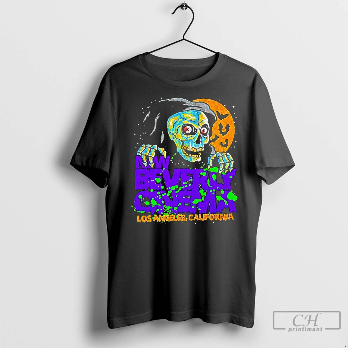 Classic New Beverly Cinema Los Angeles California Skeleton T-Shirts, Hoodie, Sweatshirt | AU18TeeNovaLab.com