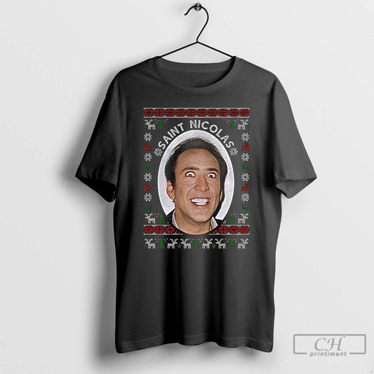 Classic Nicolas Cage St Nicolas Christmas 2025 T-Shirts, Hoodie, Sweatshirt | AU18TeeNovaLab.com