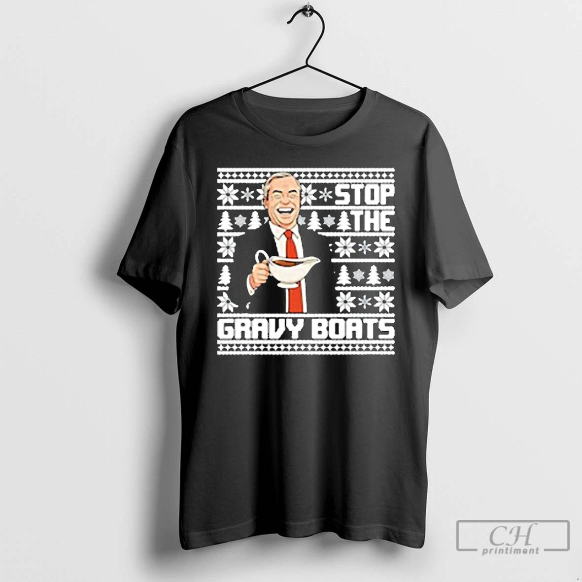 Classic Nigel Farage Stop The Gravy Boats Ugly Christmas T-Shirts, Hoodie, Sweatshirt | AU18TeeNovaLab.com