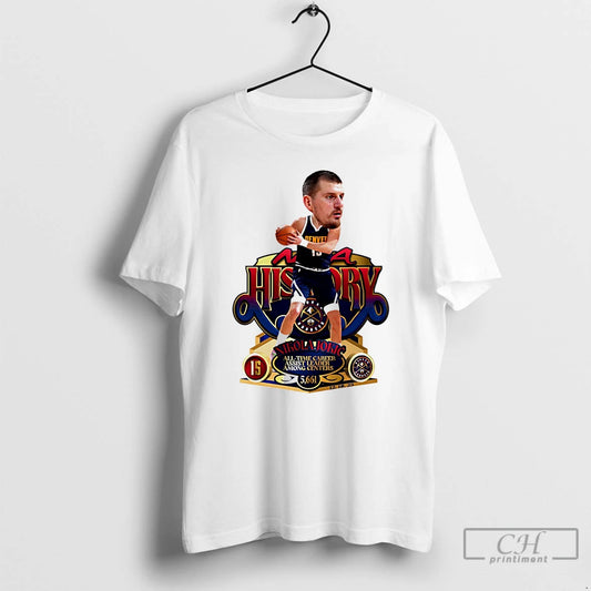 Classic Nikola Jokic Denver Nuggets Nba History All Time Career Assist Leader Among Centers T-Shirts, Hoodie, Sweatshirt