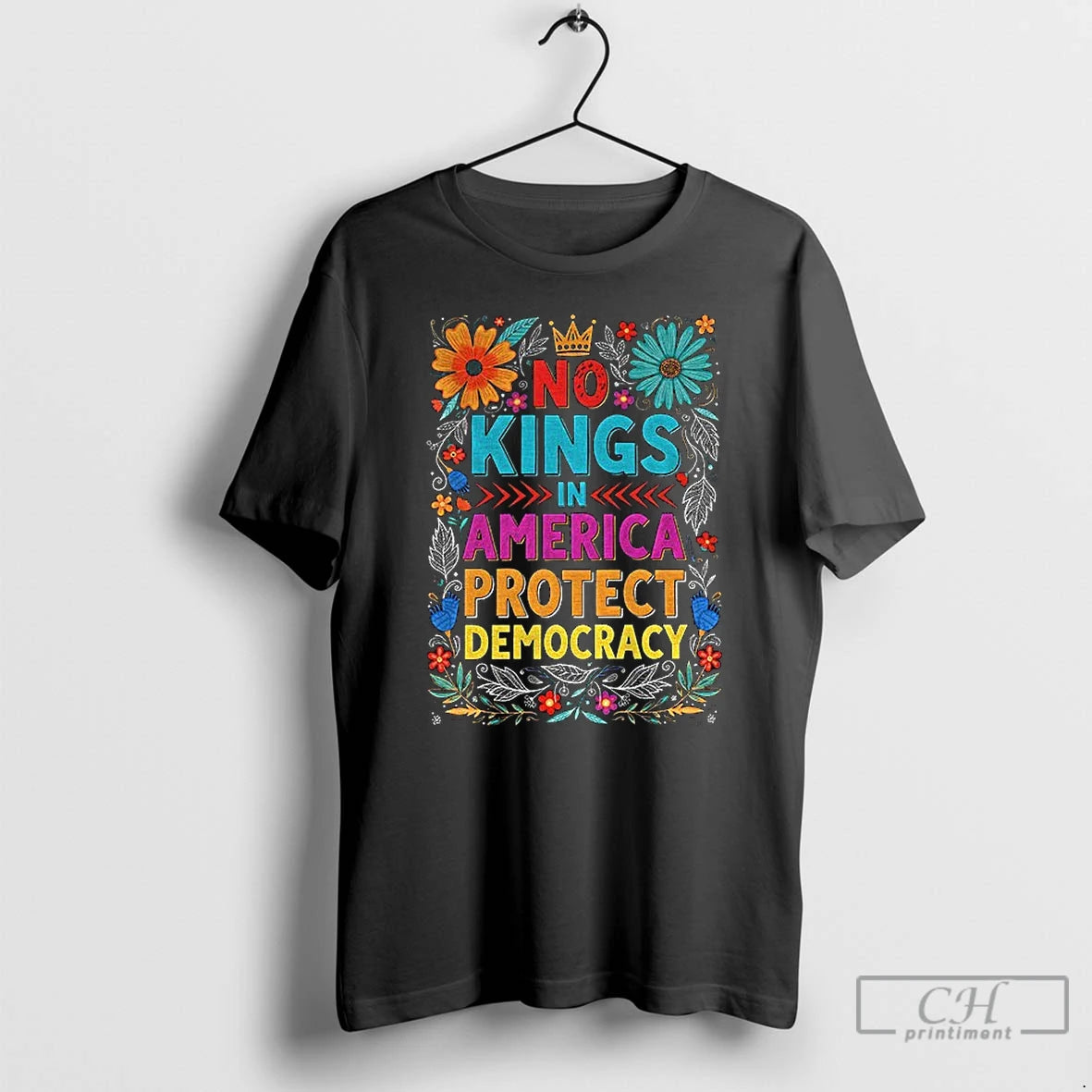 Classic No Kings In America Protect Democracy Political T Shirts