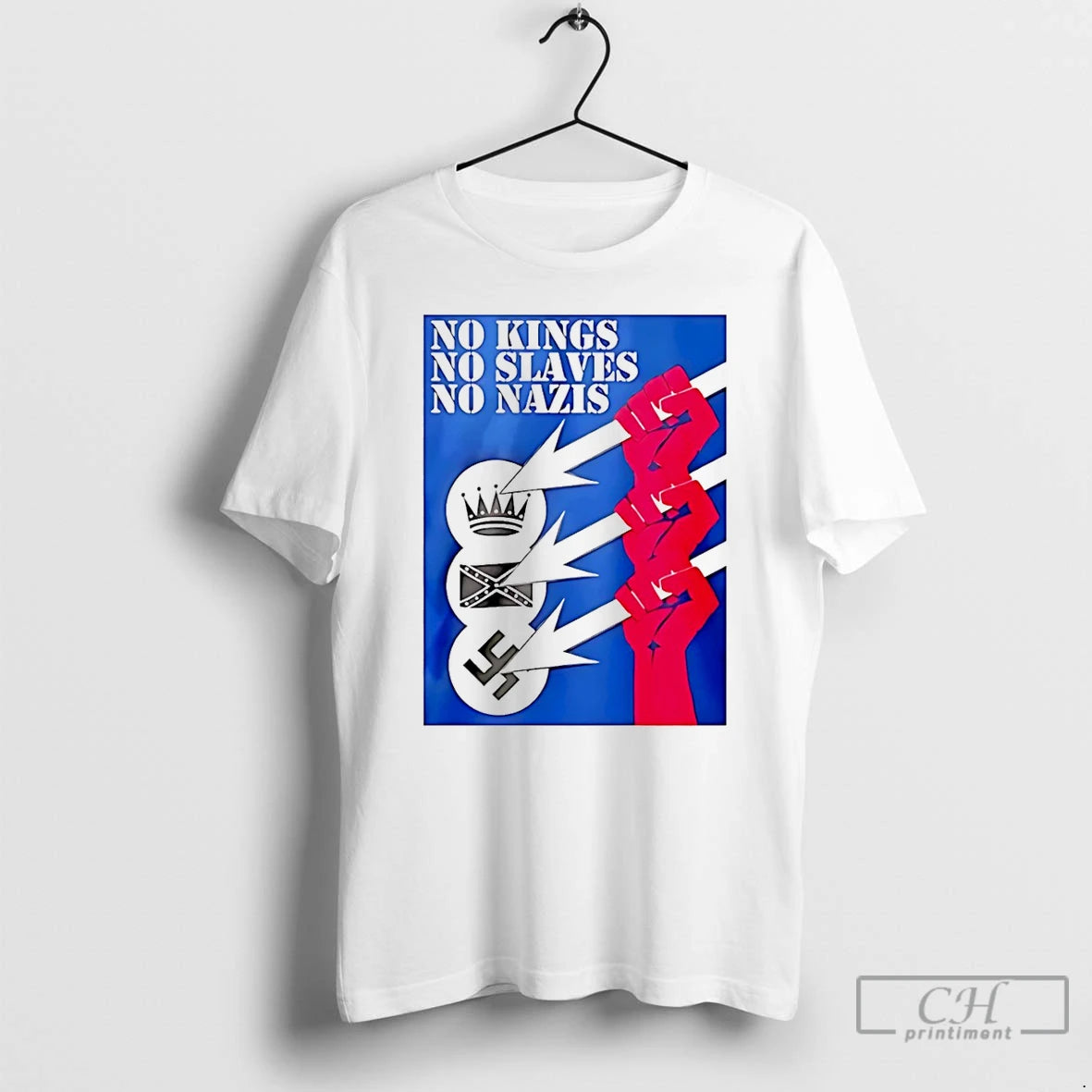 Classic No Kings No Slaves No Nazis T-Shirts, Hoodie, Sweatshirt | AU18TeeNovaLab.com